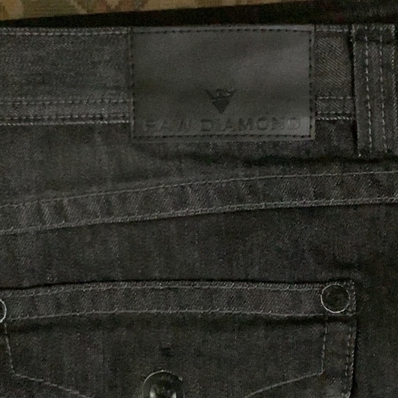 Raw Diamond Bootcut Fit Denim Jeans (Dark Grey) - Picture 3 of 8